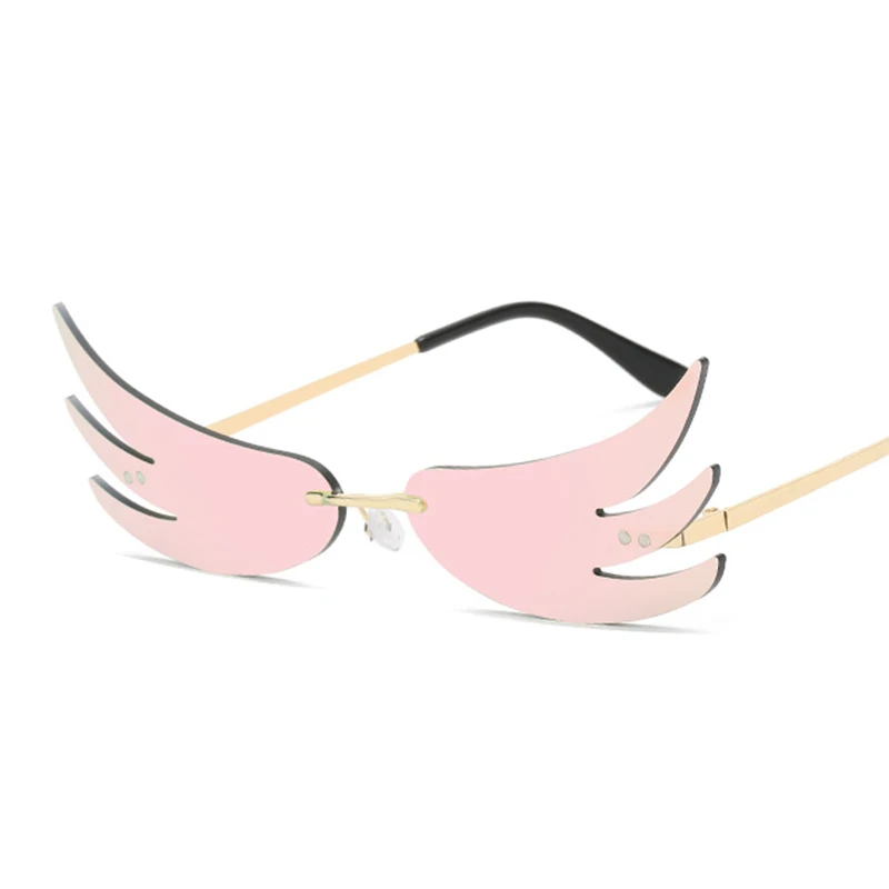 2020 оранжевые красные очки с пламенем фирменный дизайн женские солнцезащитные