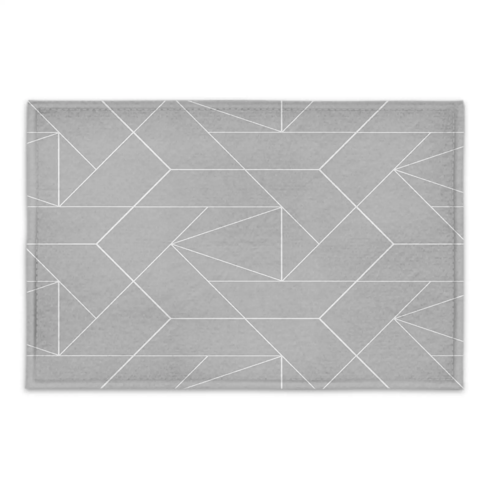 Коврик дверной геометрический Придверный коврик из полигона с треугольниками и