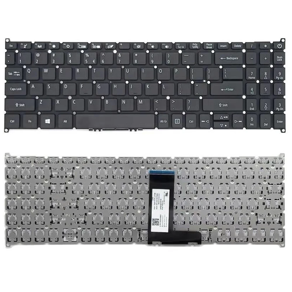 

Laptop Keyboard For ACER For Aspire A515-52 A515-52G A515-52K A515-52KG Black US United States Edition