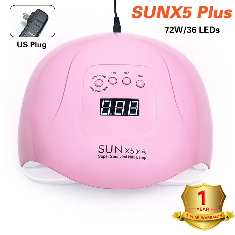 US SUNX5 plus SUN X Plus 80 Вт/54 Вт Сушилка для ногтей Светодиодная УФ-лампа для ногтей двойная мощность 42 светодиодный s для гелевого полирования лампа для маникюра Сушилка для ногтей - Цвет: US SUNX5 plus