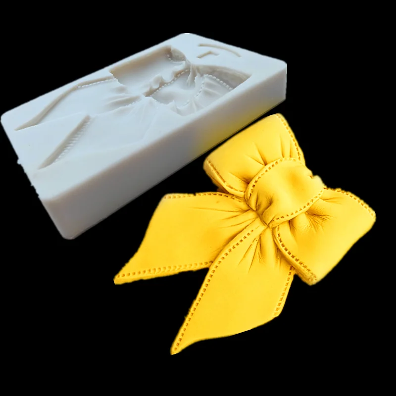 KLM одежда галстук бабочка силиконовая форма DIY украшения торта инструменты для