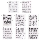 18 шт. алфавитная буква номер силиконовая прозрачная печать штамп сделай сам Скрапбукинг тиснение X4YE