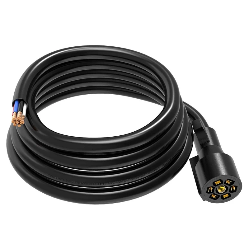 

Новинка 2021, сверхмощный 7-полосный штекер прицепа, шнур, жгут проводов, прочный штекер RV