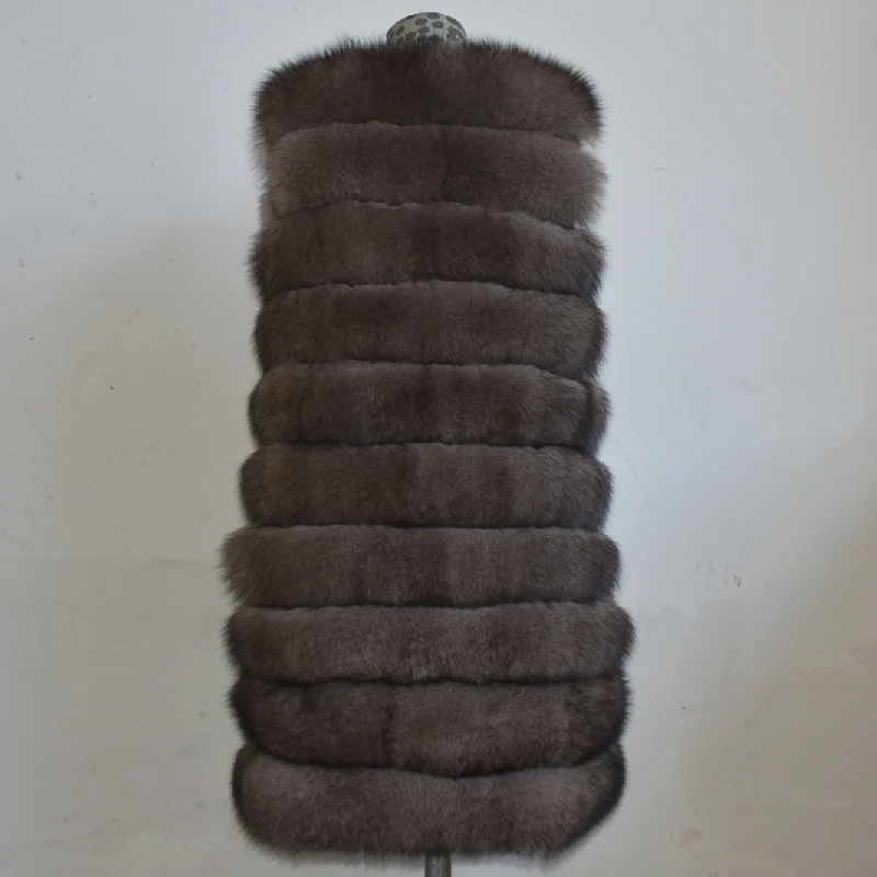 Mink Coats Women Vest 2020 Winter Top Fashion Fur Coat Elegant Thick Warm Outerwear Fox Fur Jacket Free Shipping