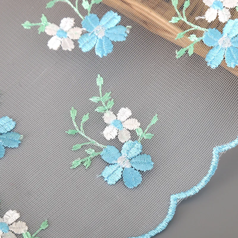 Оптовая продажа 30 ярдов кружевная отделка с вышивкой ширина 20 см для рукоделия