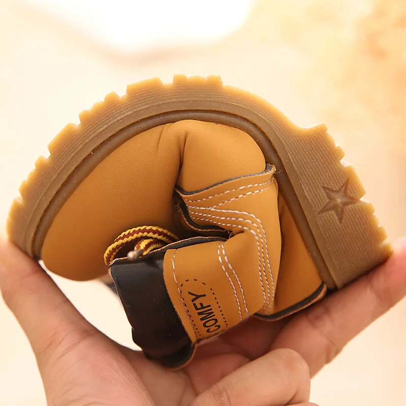 Осенне-зимние детские кроссовки для малышей ботинки мартинсы девочек и