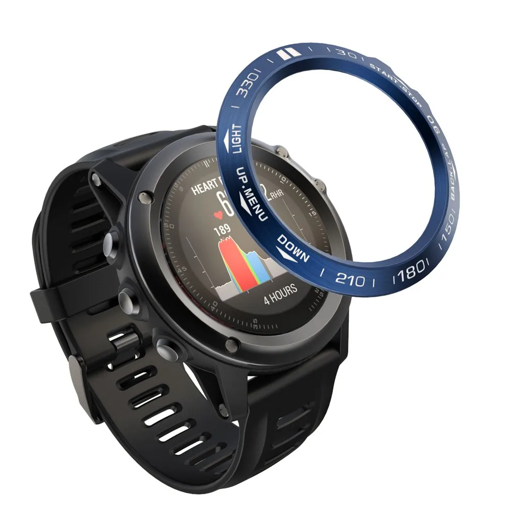 Для Garmin Fenix 3/Fenix3 HR Часы Ободок кольцо клейкая крышка чехол из нержавеющей стали аксессуары для смарт часов защитная рамка#205