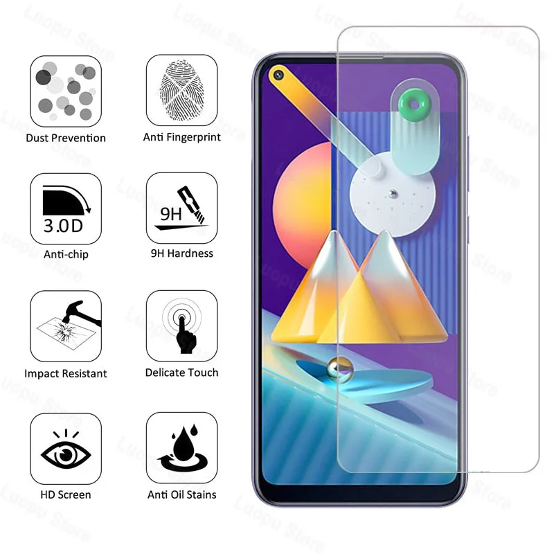 2 в 1 Защитное стекло для объектива камеры samsung galaxy m11 m21 m31 m21s m31s защита экрана
