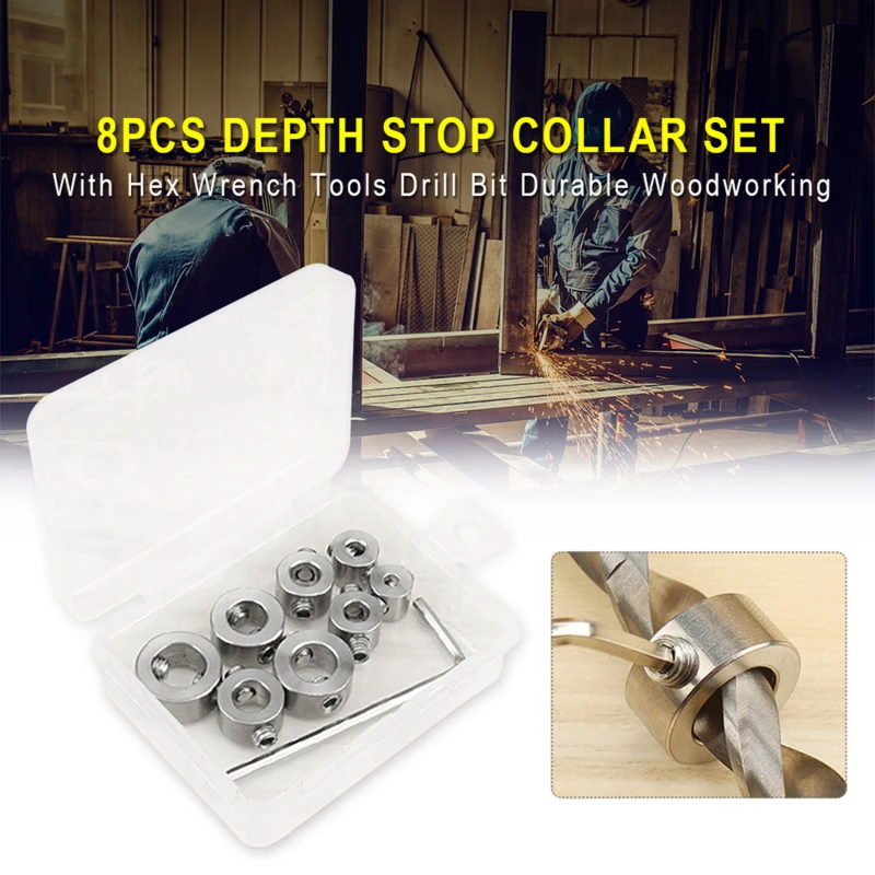 Инструменты ограничитель глубины набор сверл из нержавеющей стали с