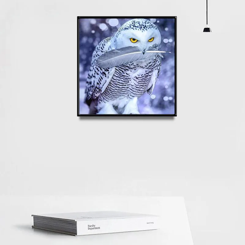 Алмазная картина Сова пейзаж вышивка крестиком пернатая DIY декоративные картины