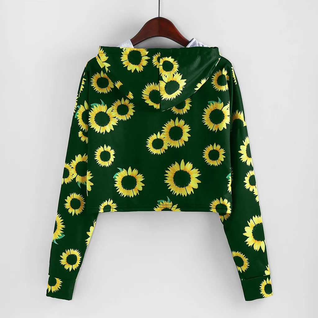 Модные женские блузки высокого качества новые топы с принтом подсолнуха