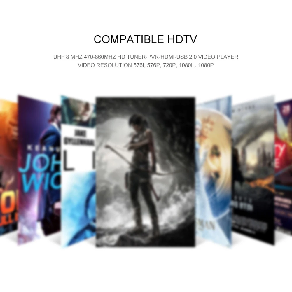 HD 1080p ТВ тюнер Dvb T2 Vga ТВ Dvb-t2 для монитора адаптер USB2.0 тюнер приемник спутниковый декодер Dvbt2