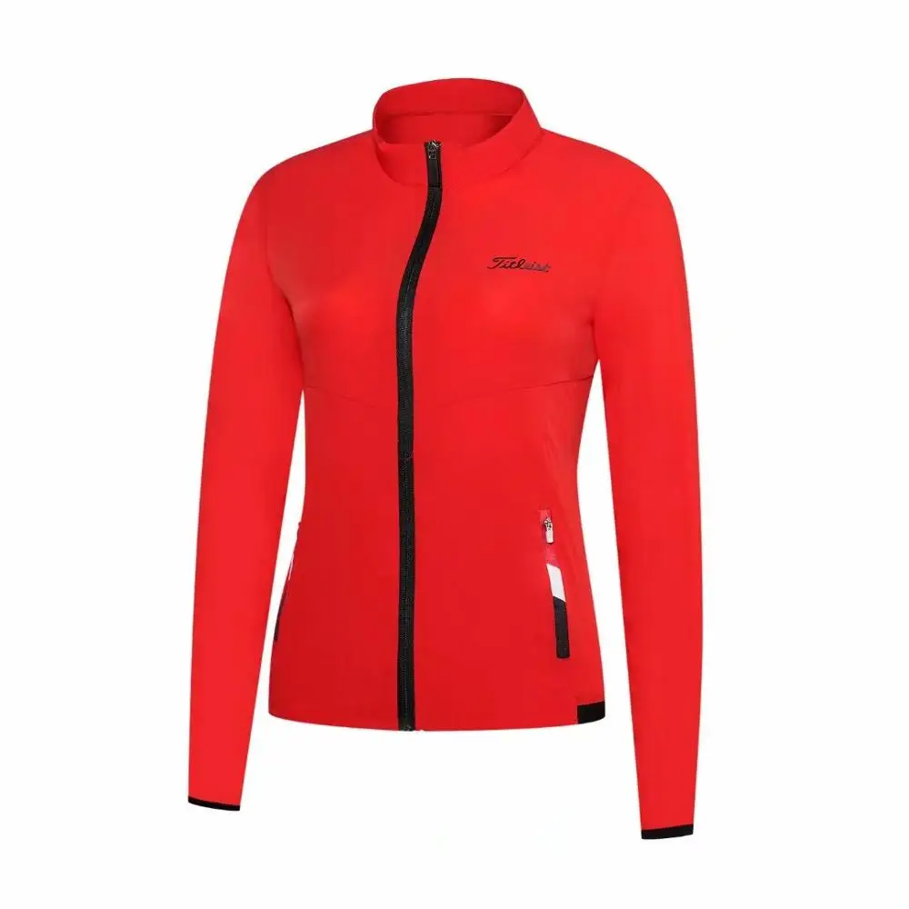 new golf apparel ladies thin windbreaker golf quick-drying breathable casual golf apparel golf apparel - Цвет: Красный