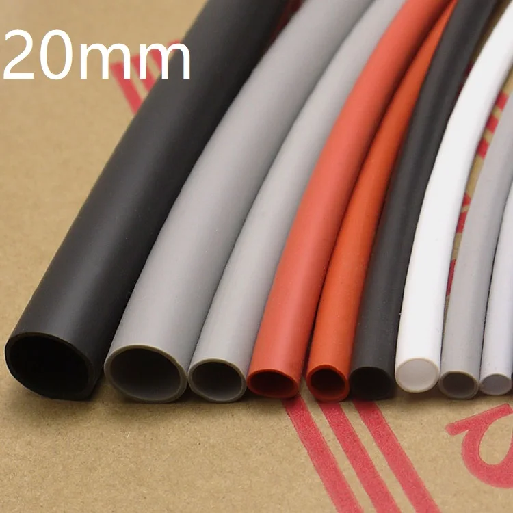

Diameter 20mm Silicone Heat Shrink Tube Cable Sleeve Soft Elastic Insulated Wire Wrap Line Protector High Temperature Colorful