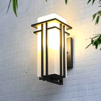 waterproof outdoor wall lamp european outdoor iron lamp stairs retro wall sconce modern balcony exterior wall light chinese
