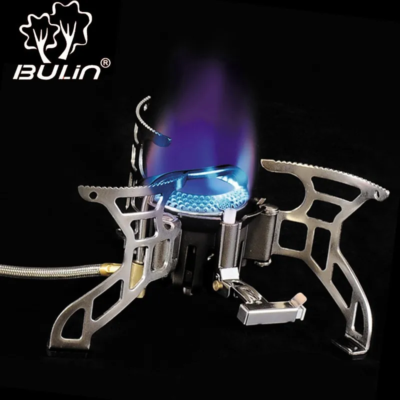 

Bulin Outdoor Camping T4-A Gas Cooking Split Type Gas Stove Picnic Burner Portable Cooker Aluminum Folding Bracket Windproof