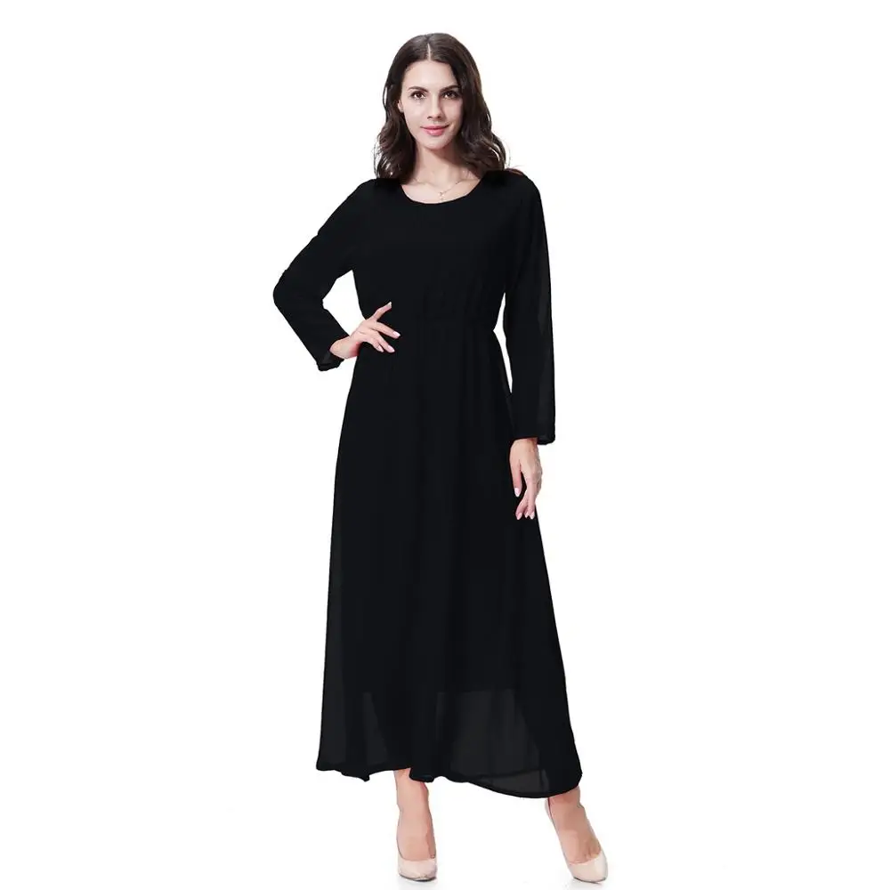 Длинное черное платье Турция одежда vestido islamico скромные платья хиджаб kleid abaya