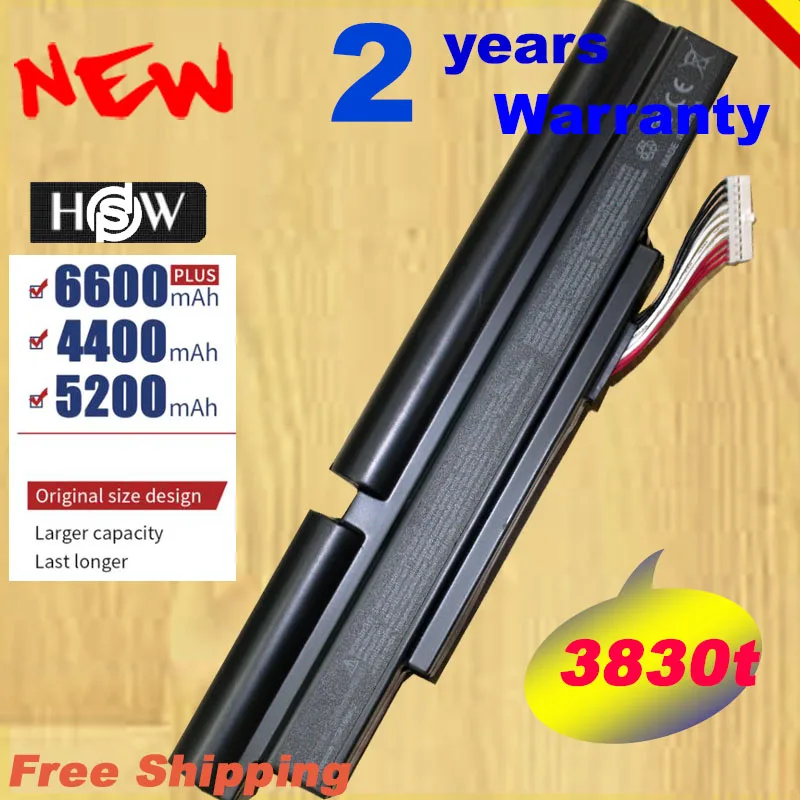 

HSW Laptop Battery For Acer Aspire TimelineX 3830T 4830T 5830T 3830TG 4830TG 5830TG 3INR18/65-2 AS11A3E AS11A5E 6C fast shipping