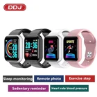 Смарт-часы DDJ Y68 для мужчин и женщин, спортивные водонепроницаемые с поддержкой Bluetooth, с функцией измерения кровяного давления, пульса, сна, Многофункциональный монитор