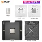 Трафарет Amaoe BGA для ноутбука Mac, комплект для пайки ЦП T2, пластина для реболлинга, платформа с магнитным основанием, жестяная сетчатая нагревательная пластина