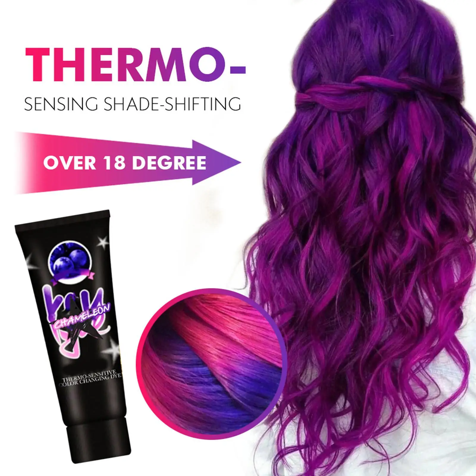 Cream Dye Thermo Sensing Shade Shifting Hair Color Wax