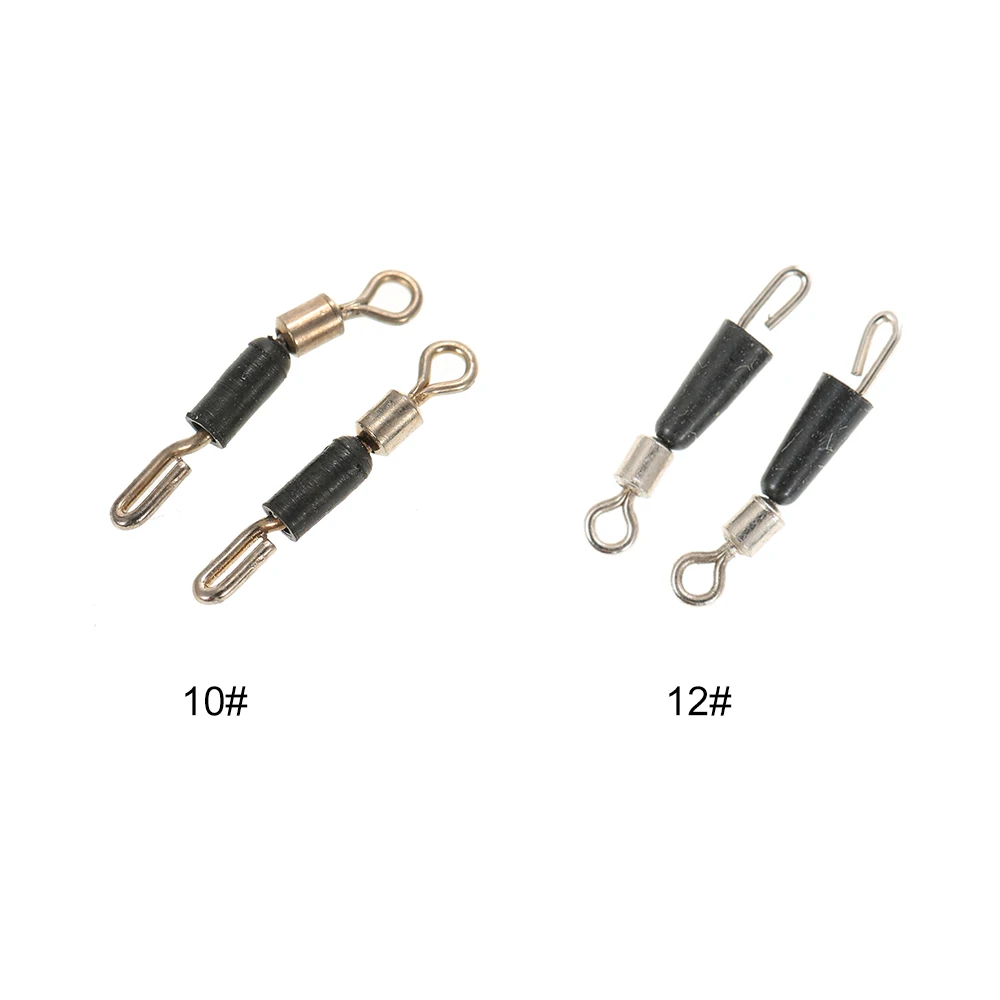 20 шт. вращающиеся рыболовные Вертлюги линия для крючков соединители высокая