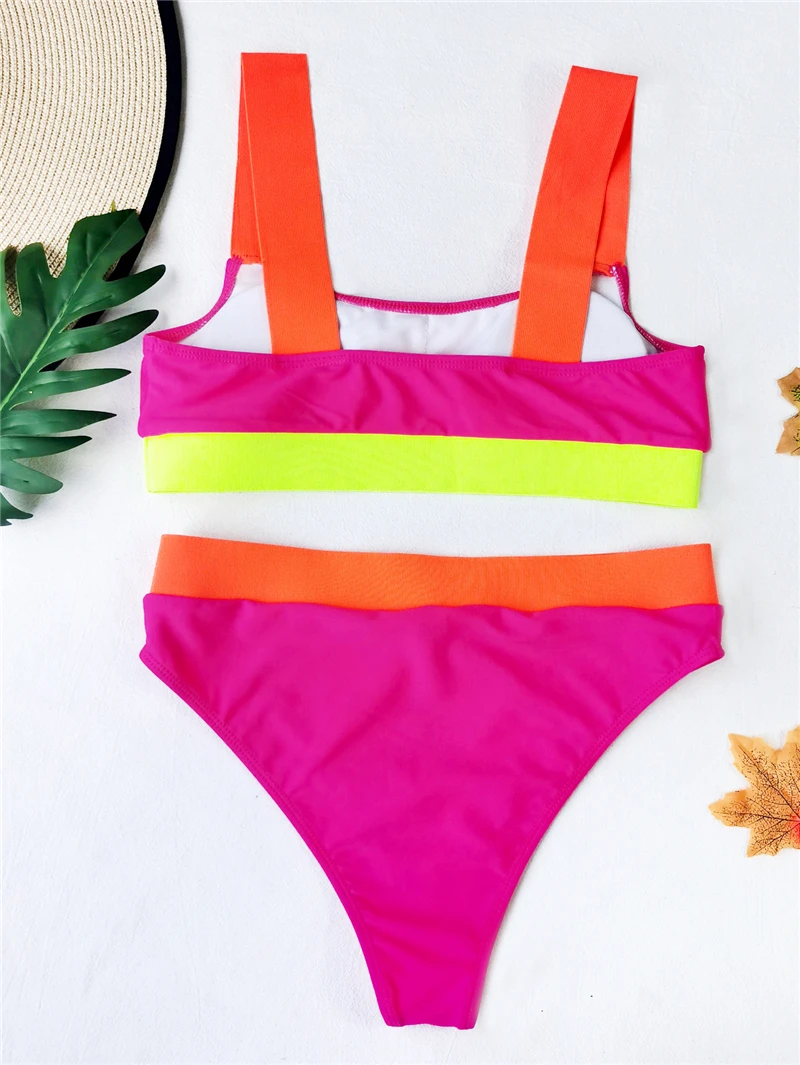 Для женщин бикини набор 2021 новая пляжная одежда в мозаичном стиле Подошва