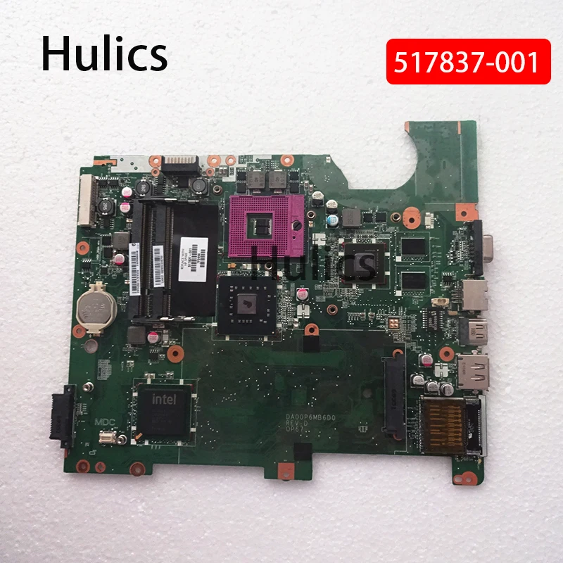 Материнская плата Hulics Original 517837 001 для HP COMPAQ G61 CQ61 DA00P6MB6D0 PM45 DDR2|Материнские платы