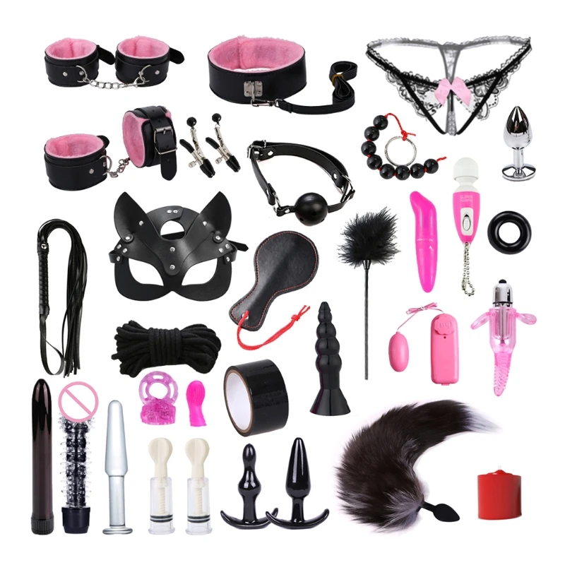 

Restraints for Sex, Bdsm Toys Leather Bondage Sets Restraint Kits Sex Things for Couples Lovers Sex Games by Luvsex
