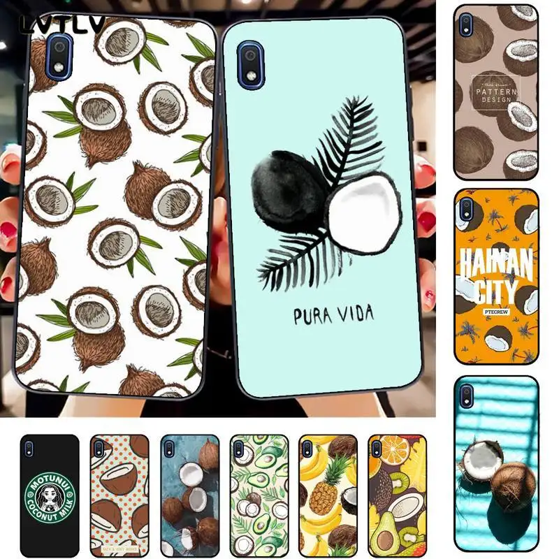 

LVTLV Coconut On The Beach Bling Cute Phone Case for Samsung A10 20s 71 51 10 s 20 30 40 50 70 80 91 A30s 11 31