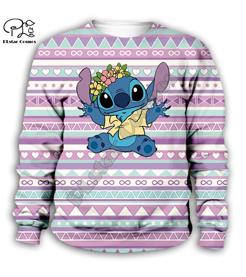 Одежда для мальчиков и девочек с рисунком аниме kawaii Lilo Stitch, детские толстовки с мультипликационным принтом, толстовка на молнии, футболка, шорты, штаны, Детский комплект в стиле бохо