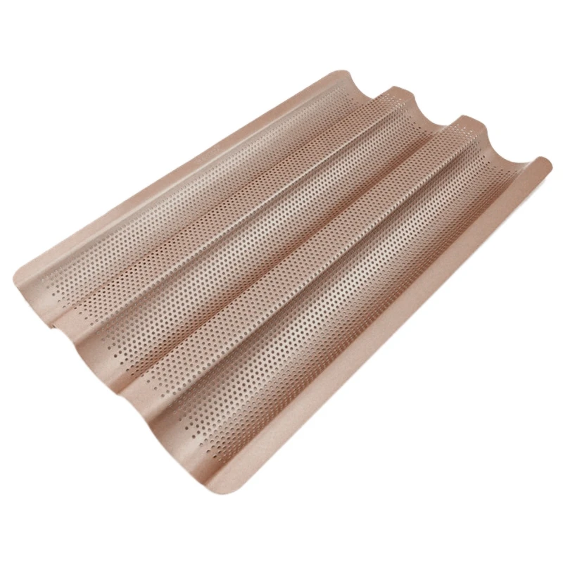 3 слотовый с антипригарным покрытием выпечка багет лоток для выпечки прессформы