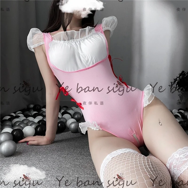 

Sexy Bodysuit Cosplay Uniform Japanese Maid Erotic Serve Costumes Dress for Women Sexy Lingerie Coffee Bar Anime Kawaii Outfit
