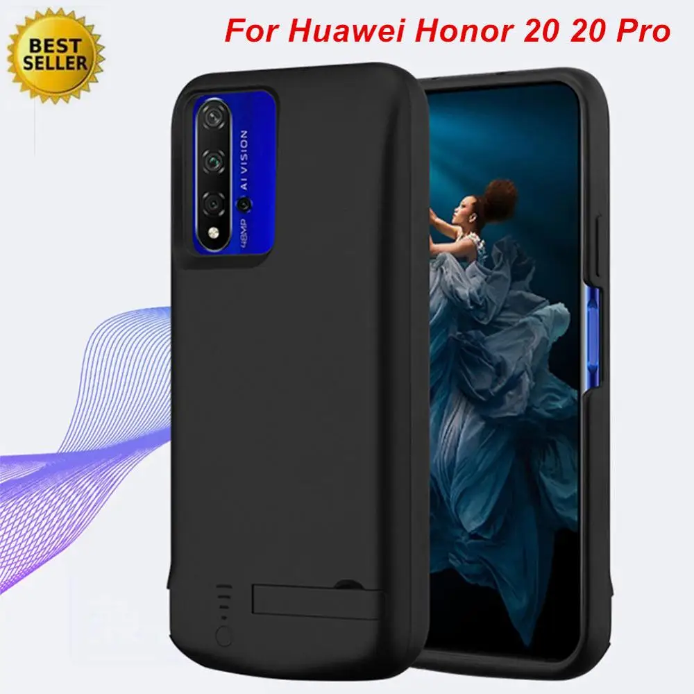 Чехол с аккумулятором 5000 мАч для Huawei Honor 20 Pro умный корпус из АБС пластика