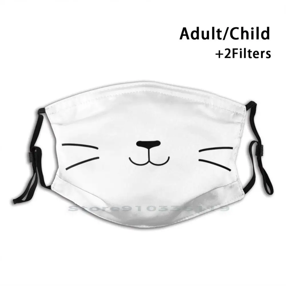 

Gato Mon'S Face - Mask Mouth Adult Kids Washable Funny Face Mask With Filter Digimon Digital Monster Digital Monsters Digimon