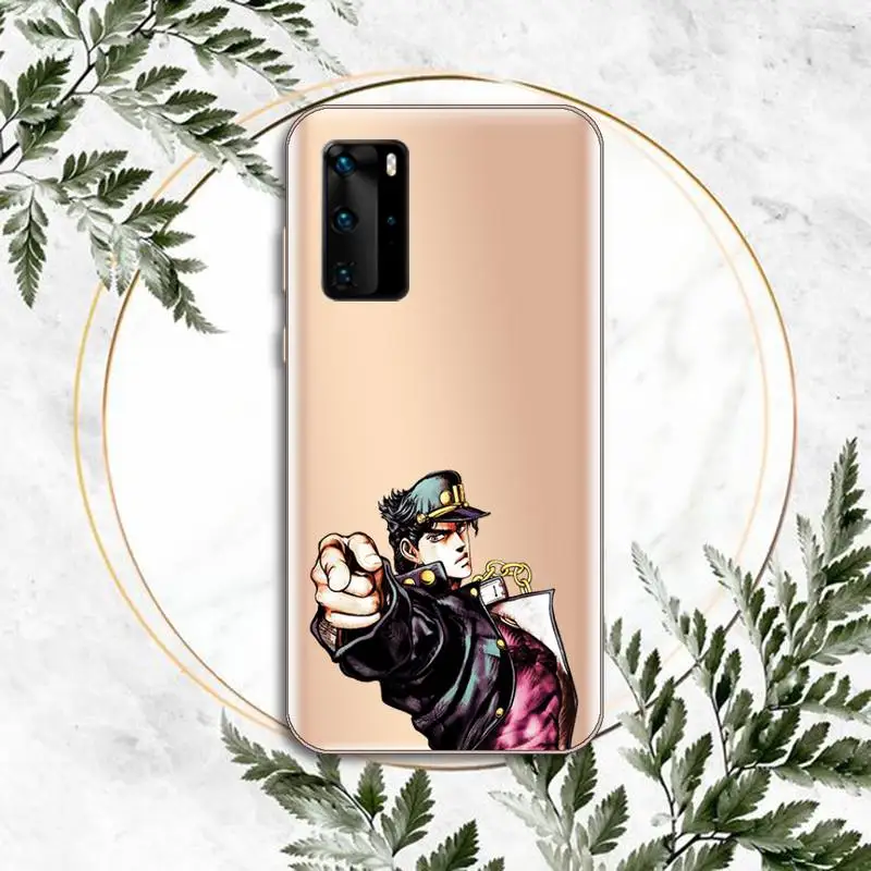 

JOJOS BIZARRE ADVENTURE JoJo Anime Phone Case Transparent for Huawei P honor 8 10i 20 30 40 smart 2019