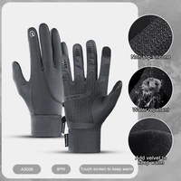 winter warm touchscreen motorcycle gloves for ski waterproof cycling fluff warm gloves cold weather windproof motos gloves