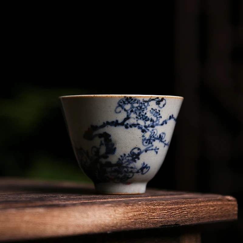 

Luxury Vintage Tea Cup Ceramic Chinese Portable Handmade Creative Kung Fu Tea Cup Porcelain Tazas De Te Household Products DG50T