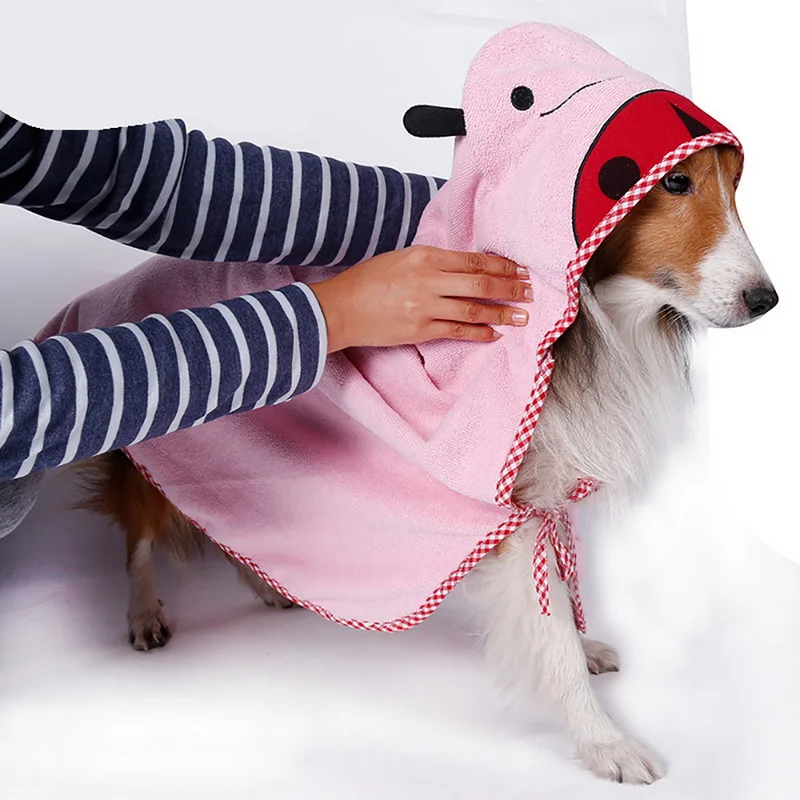 Банный халат для собак банное полотенце сушильное из полиэстера мягкое прочное