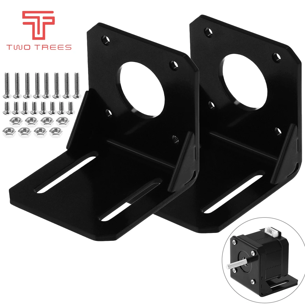 

1PCS 3D Printer Motor Bracket Steel Mounting L Bracket with Screws for 42 NEMA 17 Stepper Motor Mounts Stand For CNC Laser