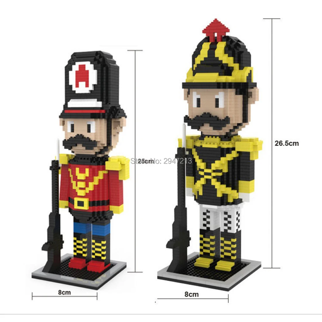 Лидер продаж креативные Классические блоки для орехов солдаты карликовые