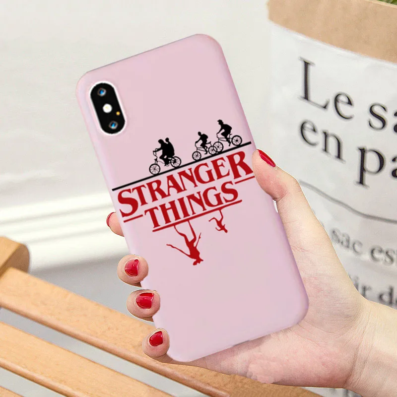 Чехол Stranger Things с рождественскими огнями для iphone 7, 6 S, 8 Plus, X, XS, XR, XS, MAX 11, мягкий матовый Силиконовый чехол для телефона, задняя крышка, чехол