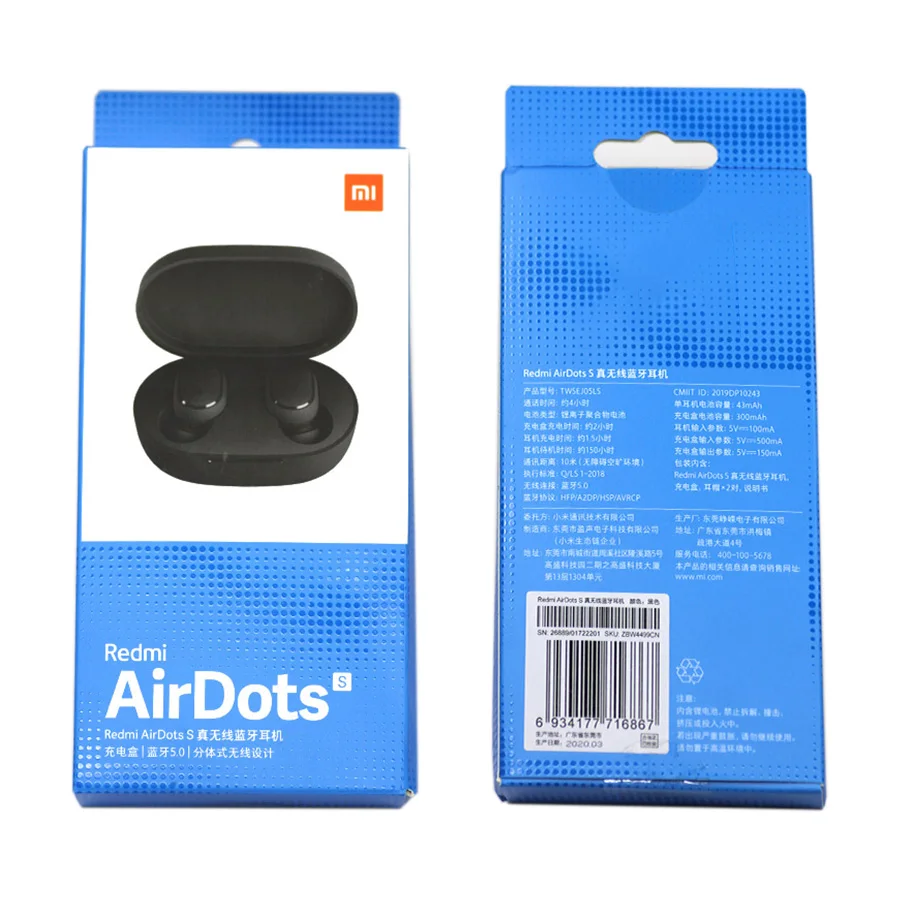 Xiaomi Redmi AirDots S True беспроводные TWS наушники Bluetooth 5 0 свободные левый и правый режим