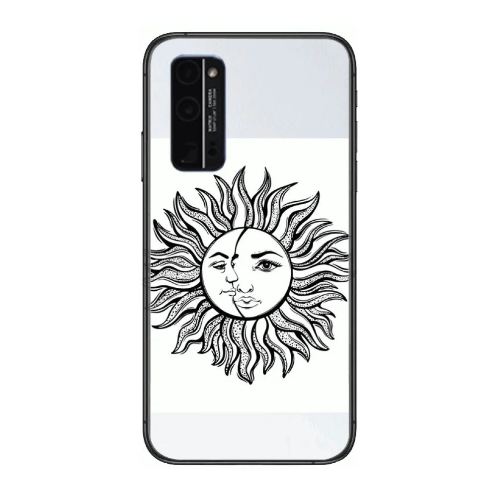 

Soft silicone TPU Phone Case Hull For Huawei Honor 8 9 10 20 30 A S Lite Pro 5g i Black Back Soft Cell Cover Pretty