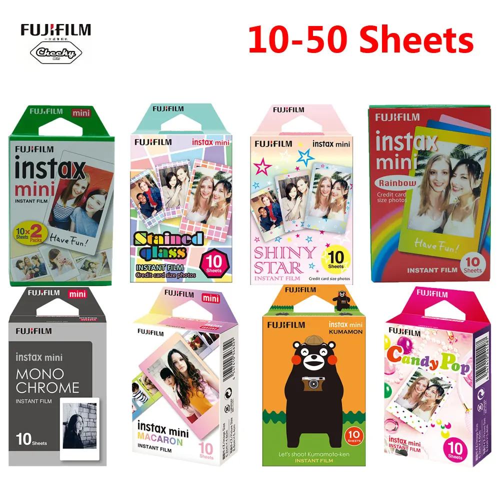 Оригинальная цветная фотобумага Fujifilm Instax Mini 8 9 пленка для Fuji 7s 50 90 25 70 Share SP 2 Liplay