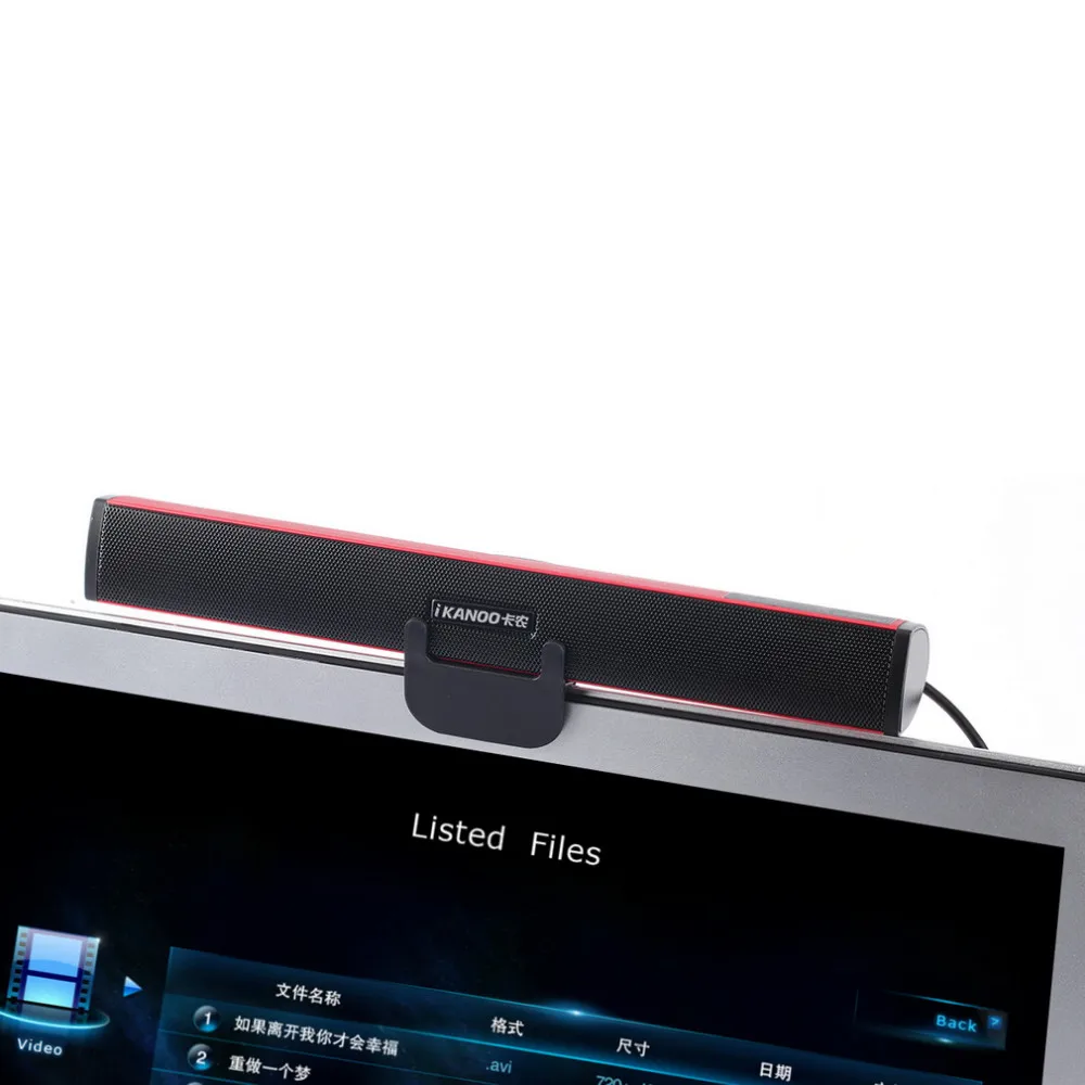 USB power ноутбук компьютер ПК ноутбук аудио динамик аудио усилитель звука Саундбар разъем для наушников с держателем