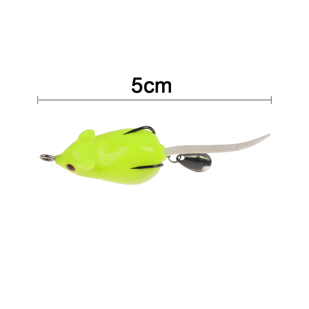 Реалистичная мышь рыболовная приманка для пресной воды мыши силиконовая верхняя