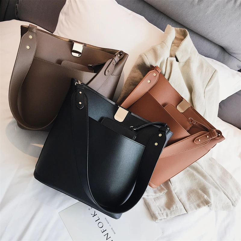 Новые женские сумки на плечо из искусственной кожи среднего размера + кошелек