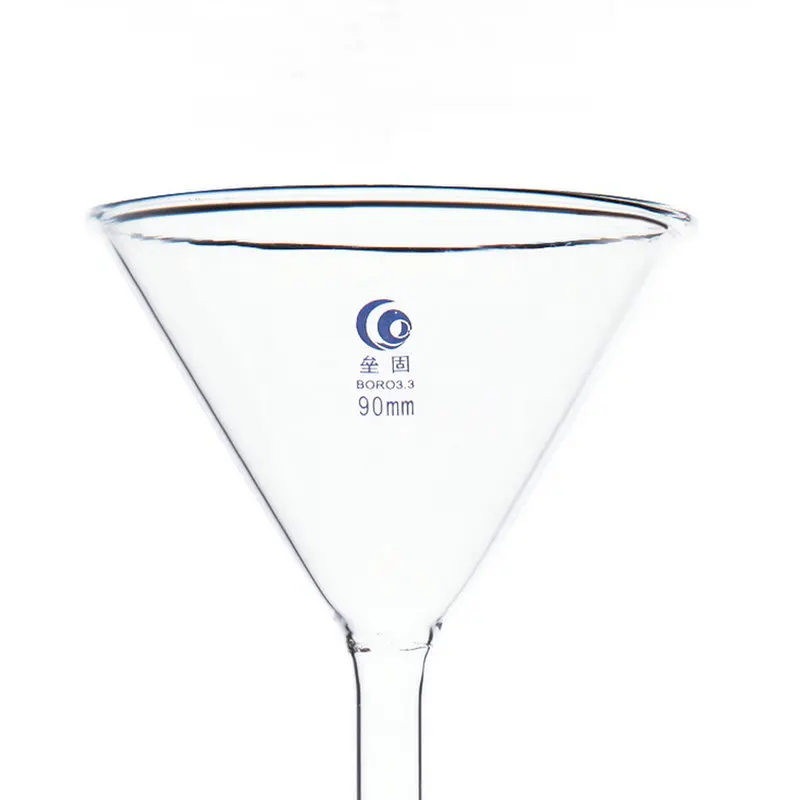 1 шт. лабораторная треугольная Стеклянная Воронка 90 мм|Воронка| |