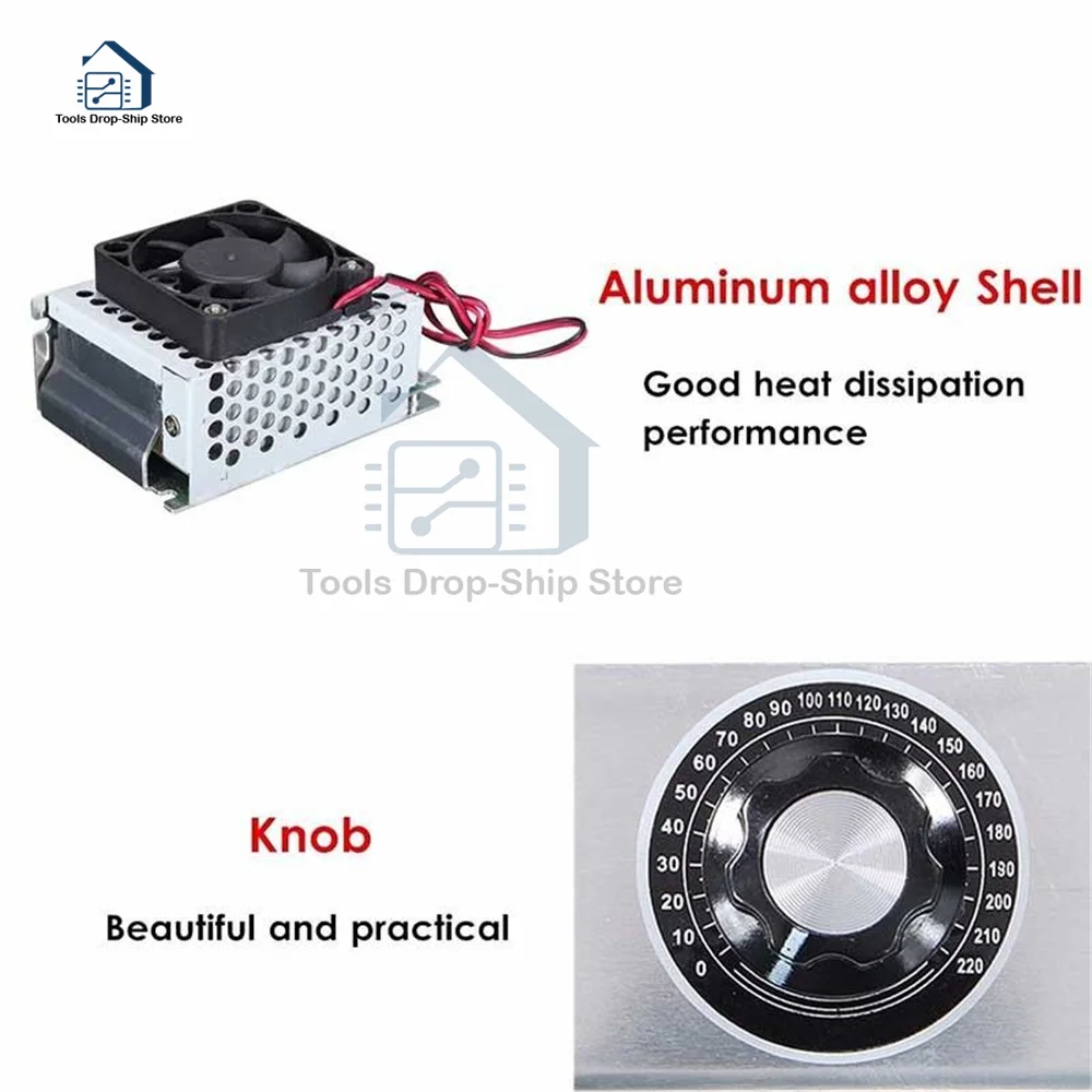 Контроллер скорости двигателя вентилятора переменного тока 220 В 4000 Вт
